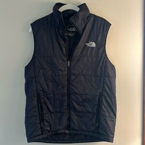 Men’s black thin down north face vest